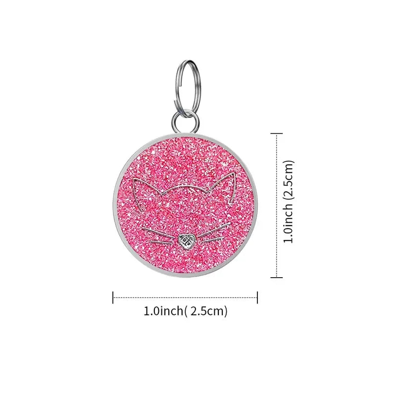 Personalized Pet ID Collar Tag – Custom Engraved Name & Phone Pendant for Cats & Dogs