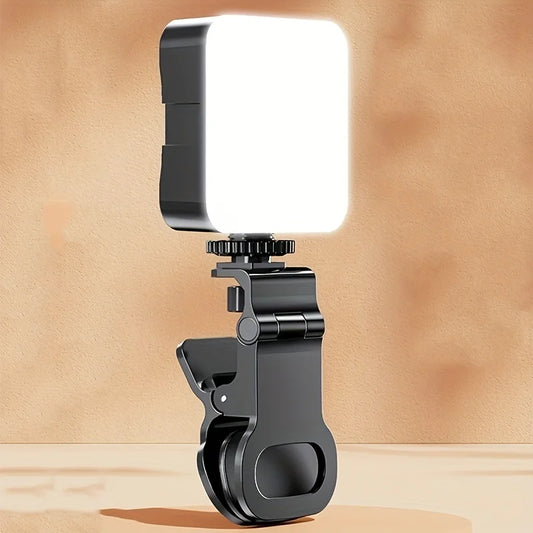 GlowClip – Mini Clip-On Fill Light with 10 Brightness Modes