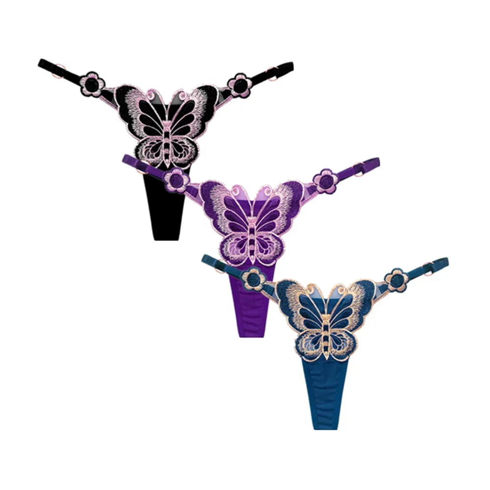 3-Pack Peach Buttock G-String – Adjustable Low-Waist Seamless Thongs