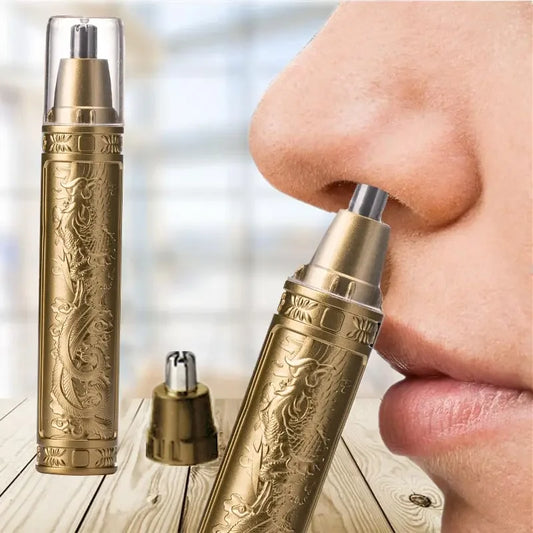 GoldTrim Duo – Dragon & Phoenix Nose Hair Trimmer (Unisex)