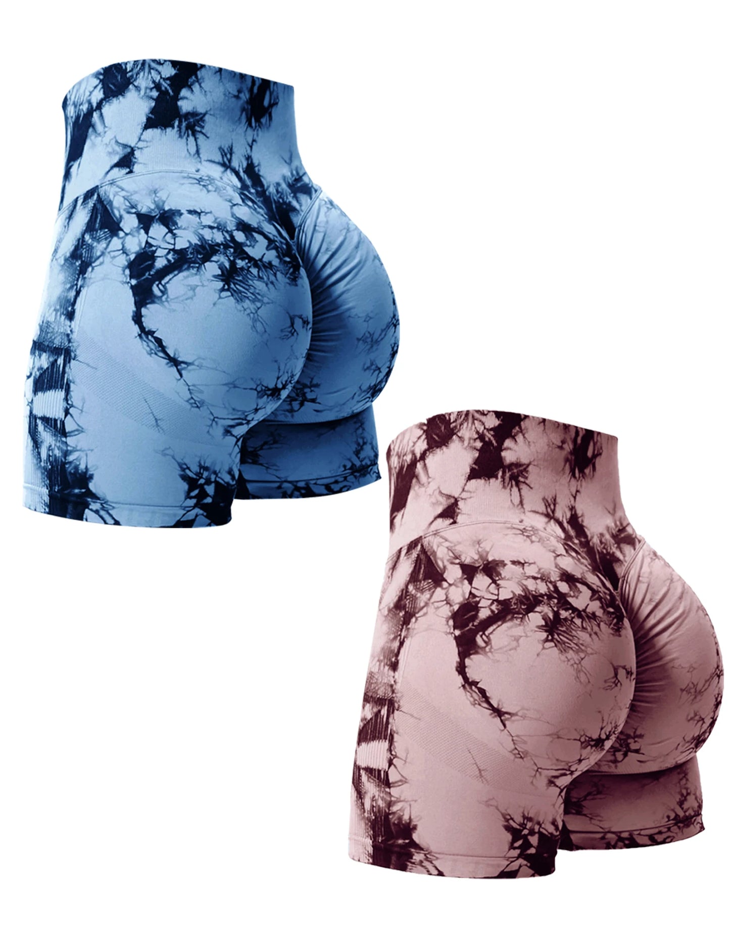 LiftDye – Women's Tie-Dye High-Waist Gym Shorts