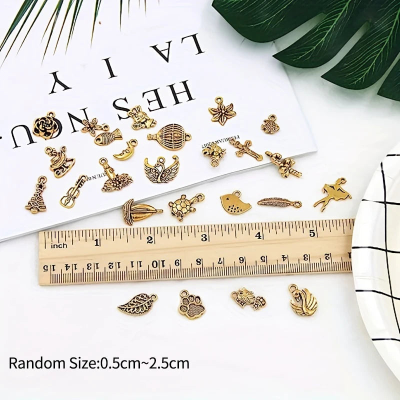 90-Piece DIY Silver Bangle & Charm Kit – Adjustable Bracelets with Earring Hooks & Jump Rings