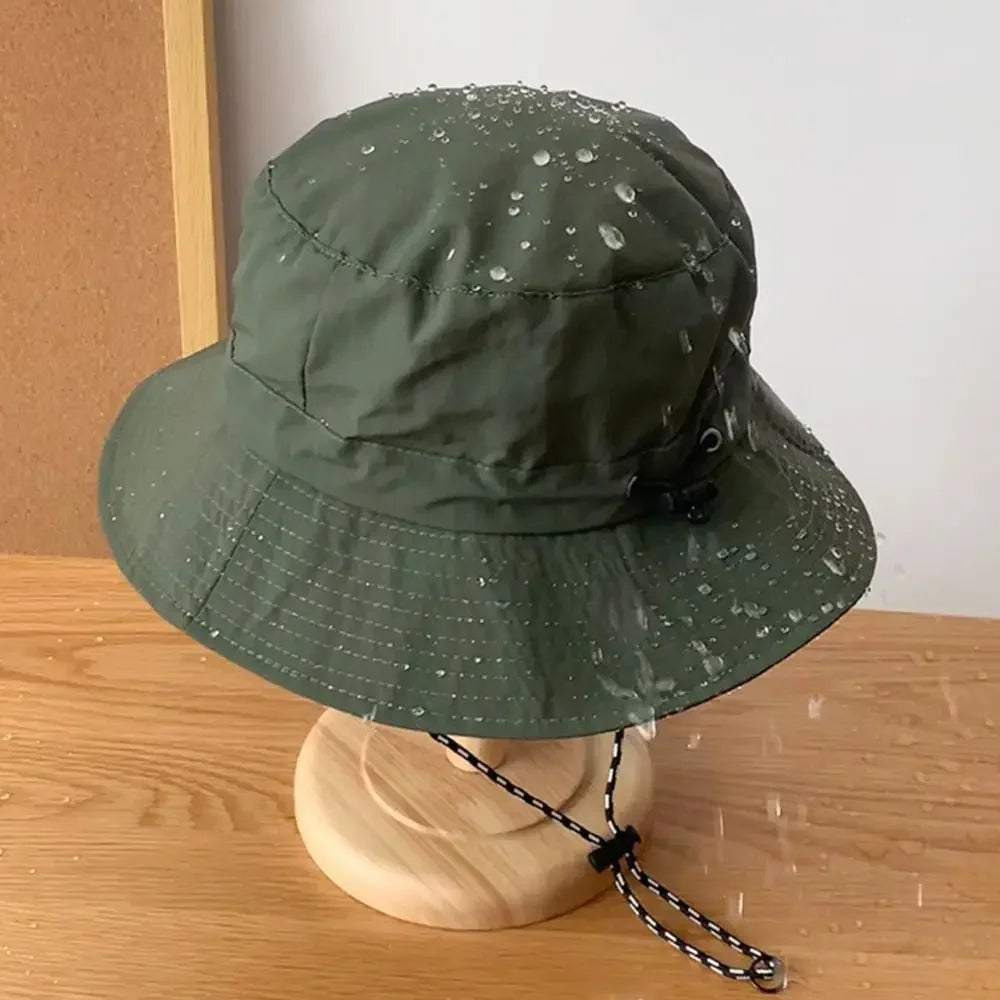 Quick-Dry Sunproof Bucket Hat – Waterproof & Packable Hiking Hat