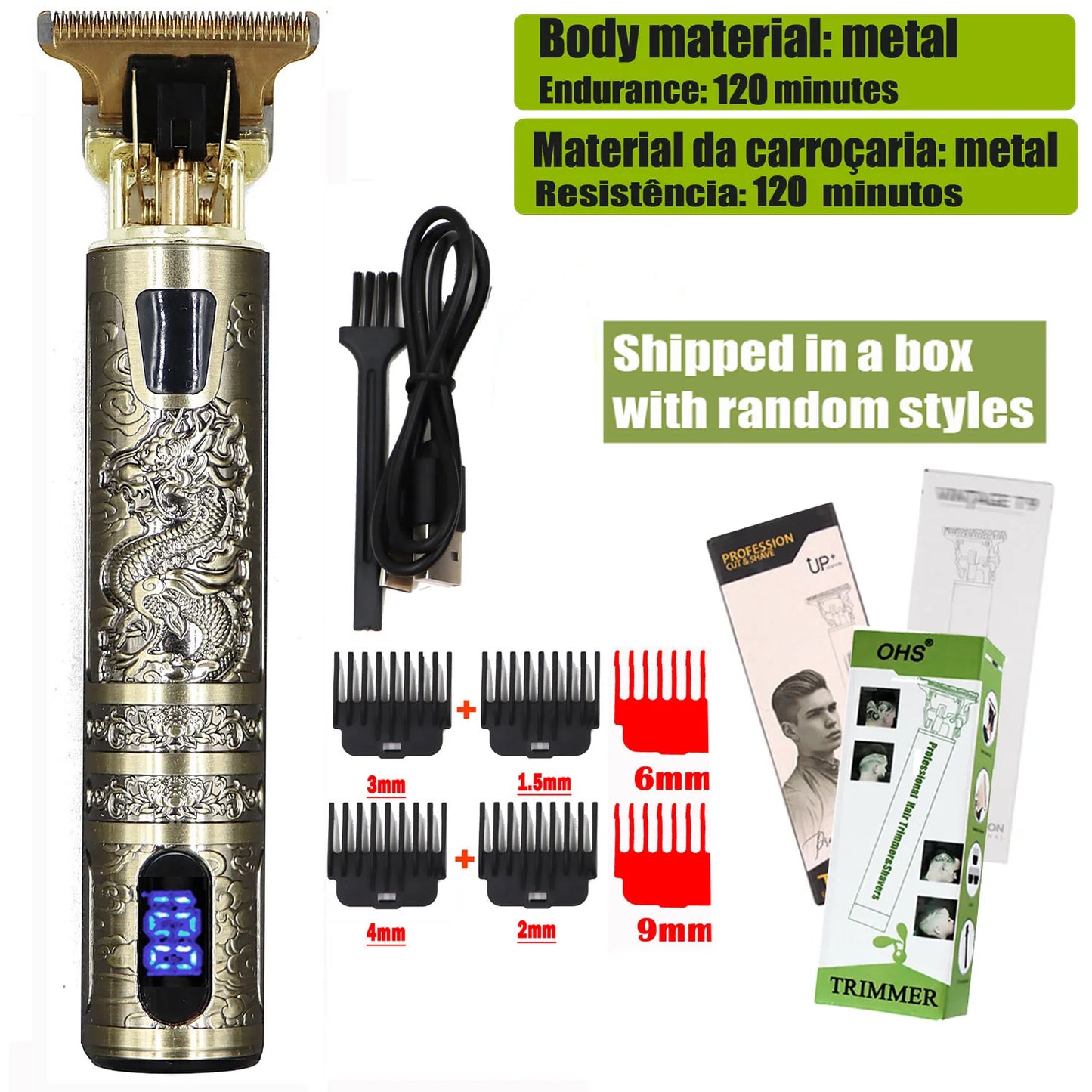TrimEdge T9 – Zero-Gap Electric Hair & Beard Clipper for Men