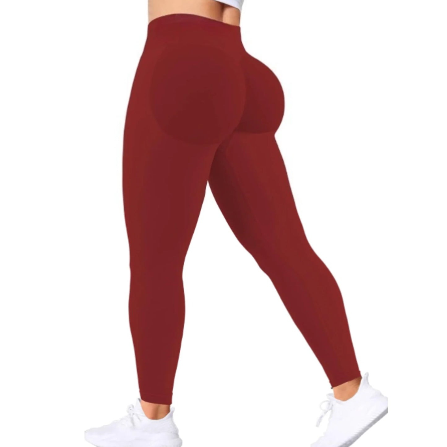 Summer Women’s High-Waist Peach Butt Gym Yoga Pants – Tight-Fitting Solid Color Leggings