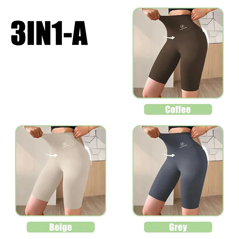 High Waist Push-Up Sports Shorts – Stretchy Gym & Yoga Bottoms for Women