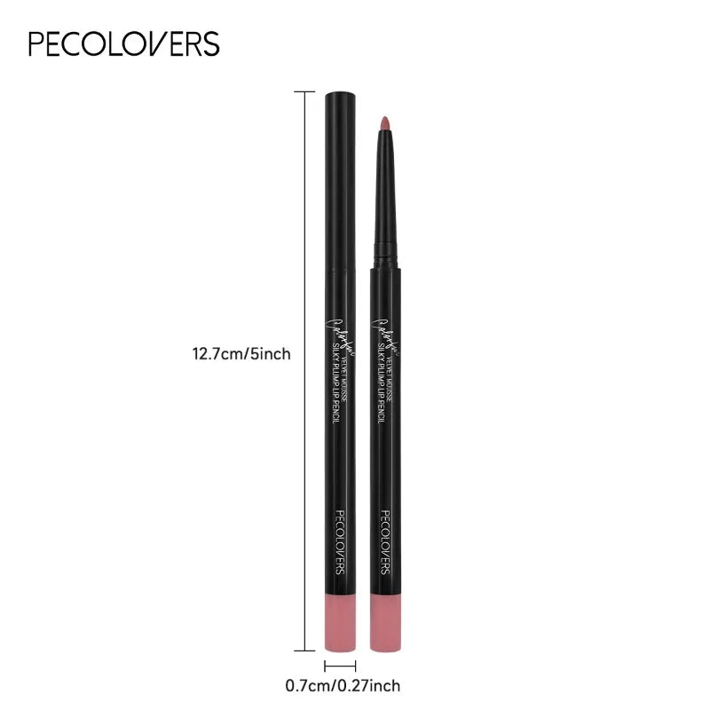 Waterproof Matte Lip Liner Pencil – 12 Long-Lasting Colors