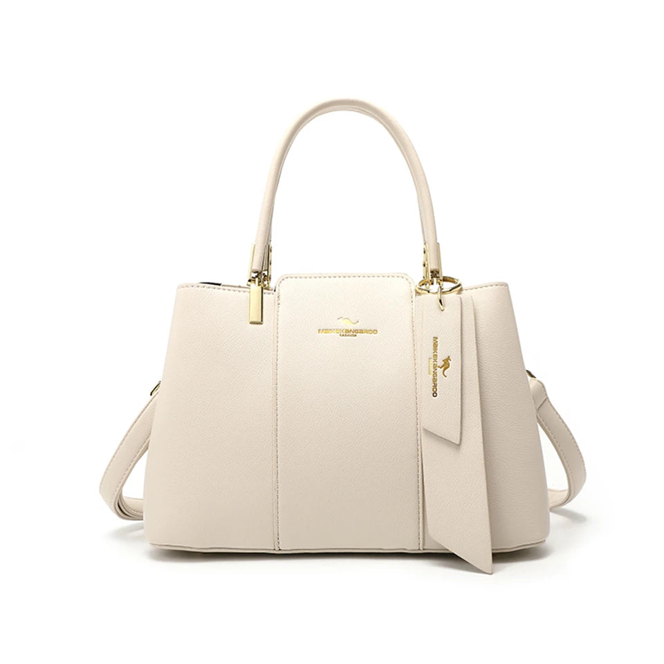 SoftLuxe – Printed Leather Large-Capacity Shoulder Bag