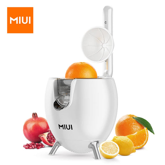 MIUI 850W Citrus Juicer – Stainless Steel Electric Orange & Lemon Press with Die-Cast Handle