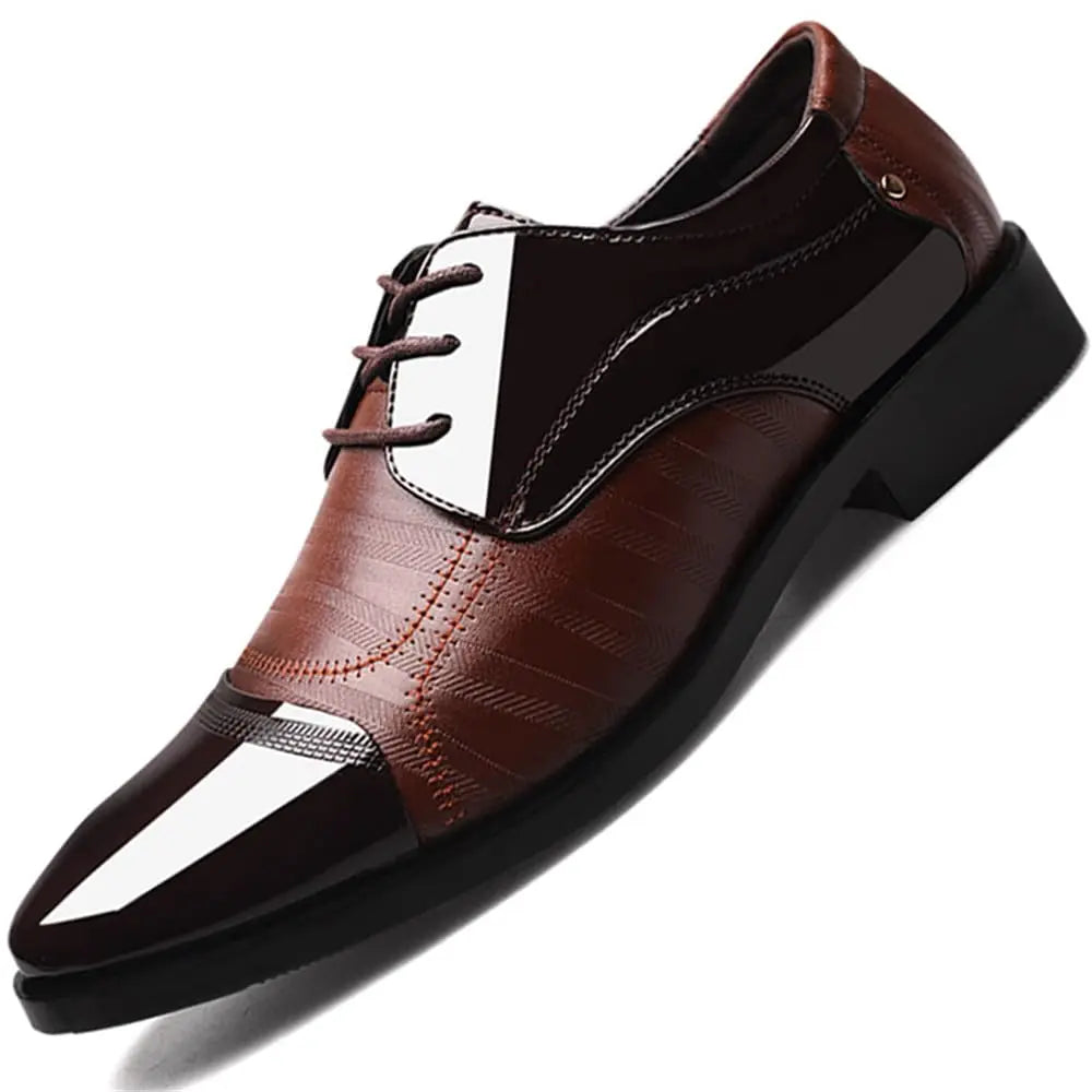 ClassicLux – Men’s Patent Leather Oxford & Loafer Set