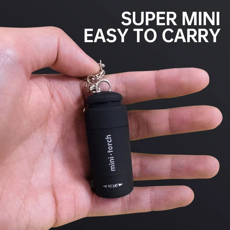 Rechargeable LED Keychain Flashlight – Mini Pocket Light for Outdoor & Emergency Use