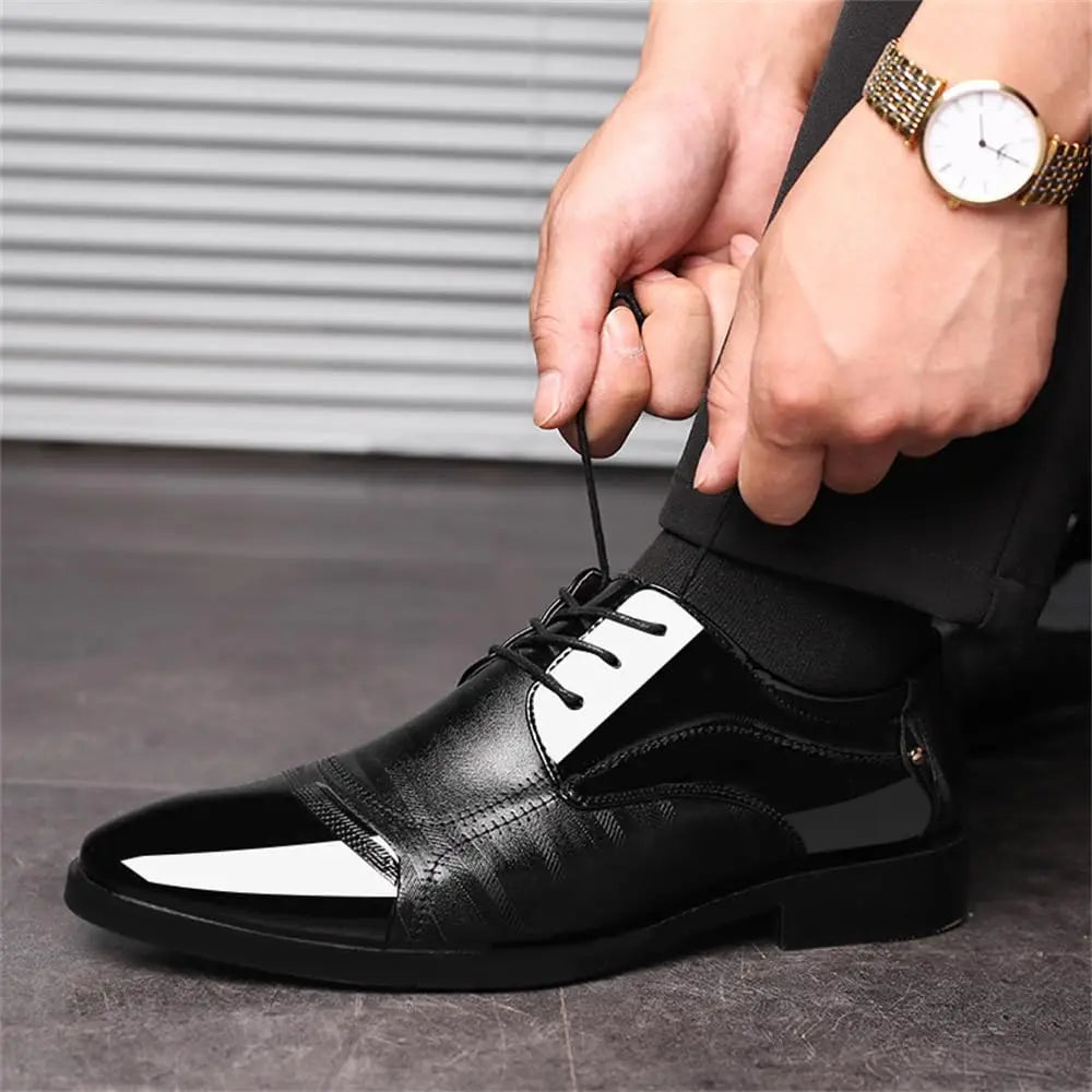 ClassicLux – Men’s Patent Leather Oxford & Loafer Set
