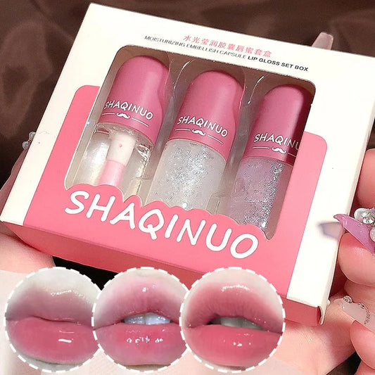 Shuiguang Capsule Lip Honey Kit – Moisturizing Transparent Lip Oil