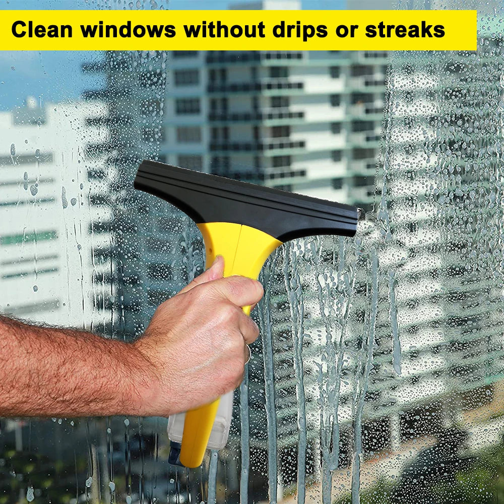 Cordless Window Vacuum Squeegee – Rechargeable Glass Cleaner for Showers, Mirrors & Counters