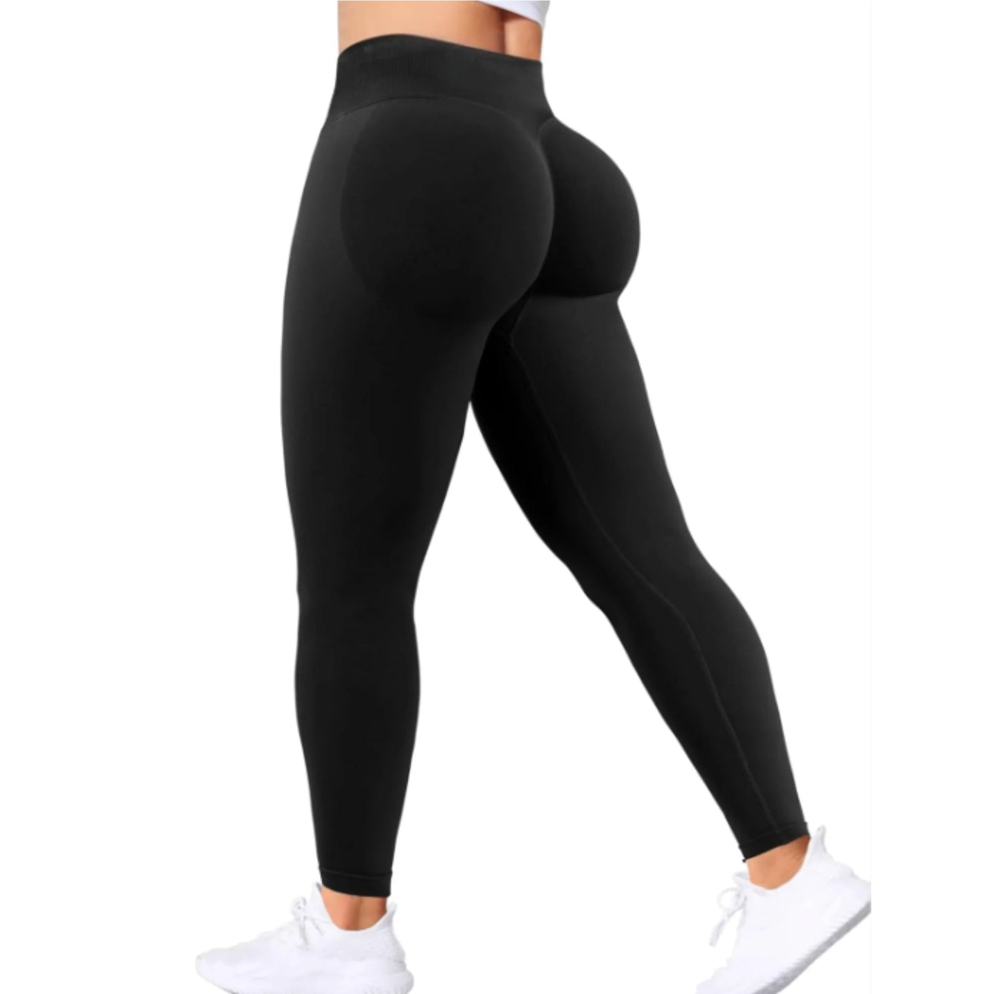 Summer Women’s High-Waist Peach Butt Gym Yoga Pants – Tight-Fitting Solid Color Leggings