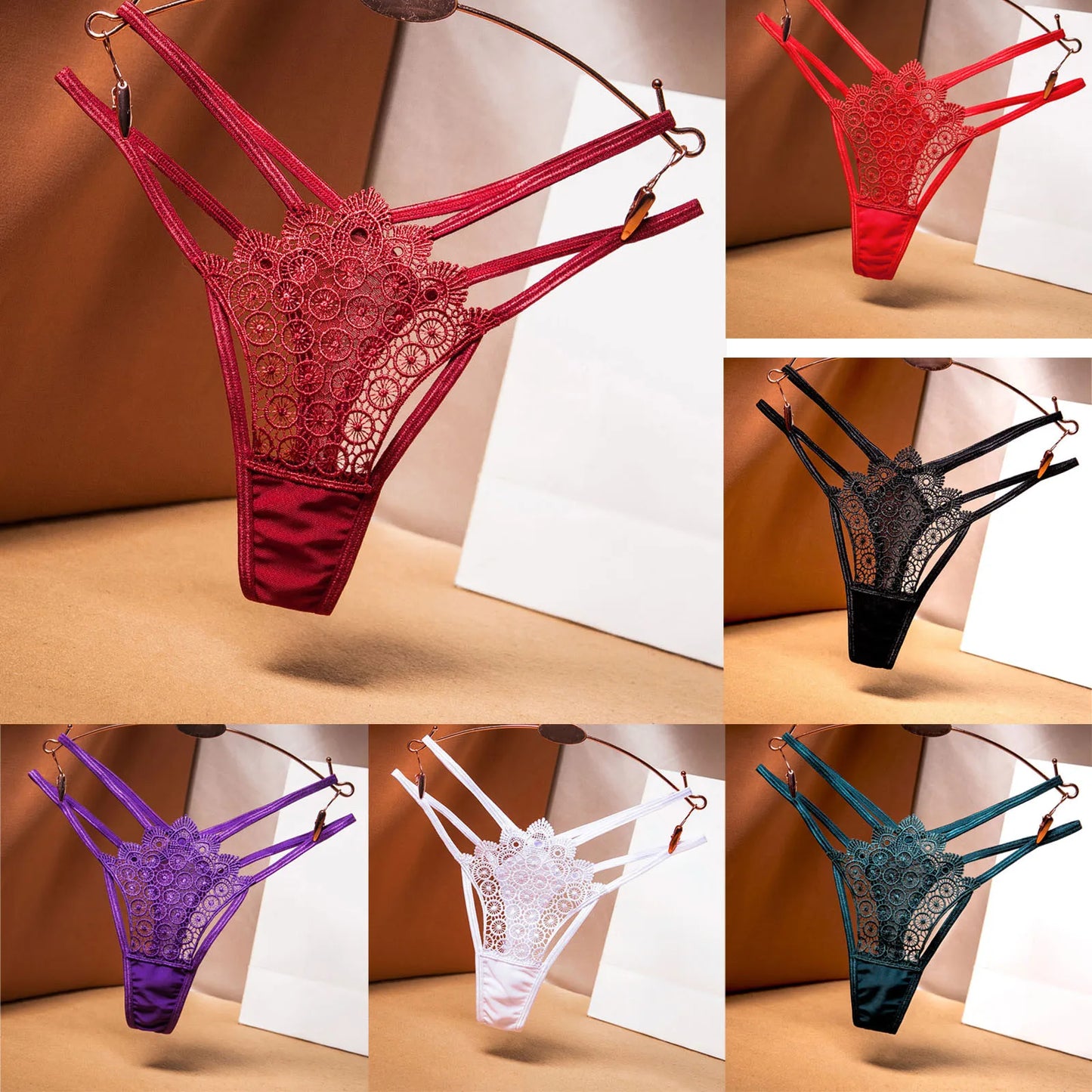 🎀 LaceWhisper Temptation Thong – Soft, Sexy & Breathable Elegance 🎀
