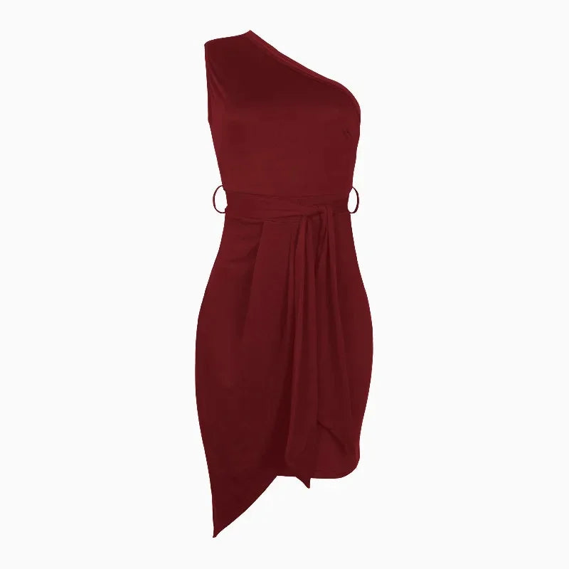 Soleé – Sleek Summer Crossbody Dress with Tie Detail