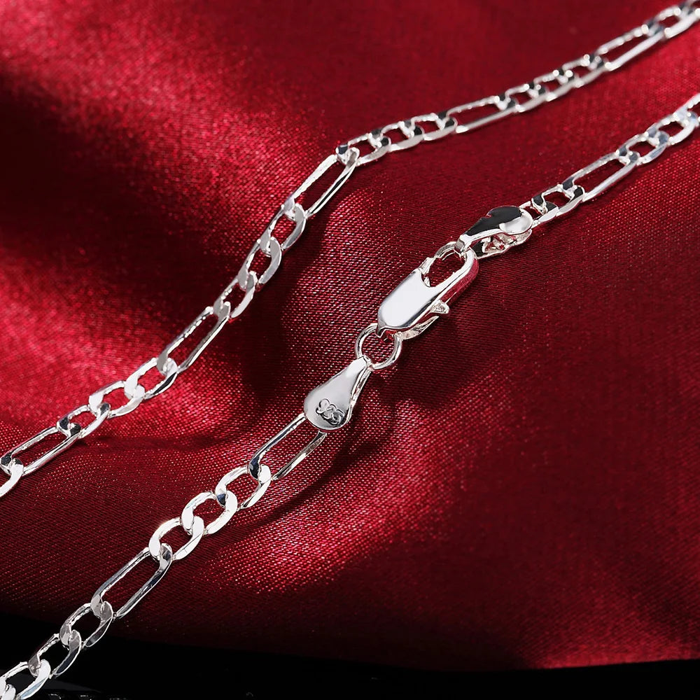 NobleLink – 925 Silver 4MM Bracelet & Necklace Set