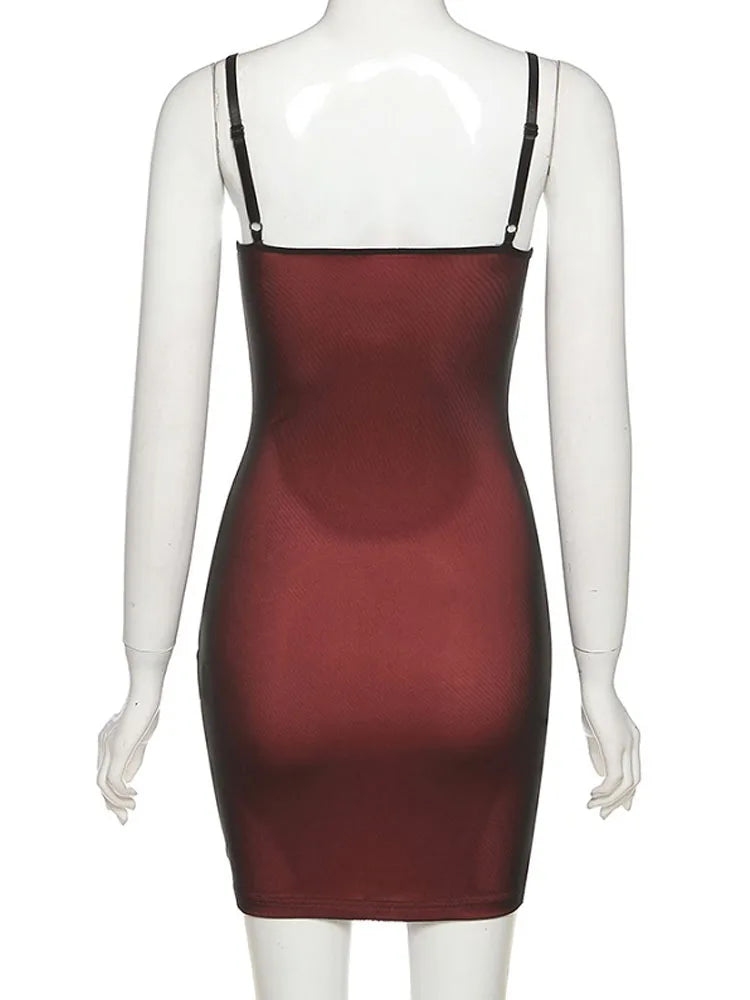 MeshVibe – Women's Double Layer Bodycon Party Dress
