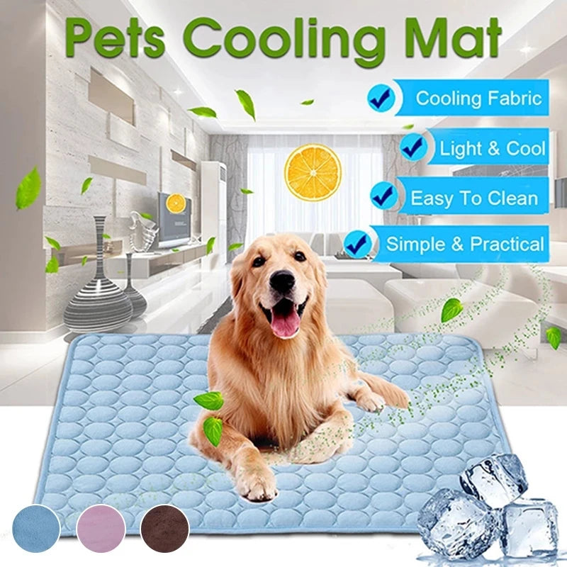 Breathable Summer Cooling Dog Mat – Washable Pet Pad for Dogs & Cats
