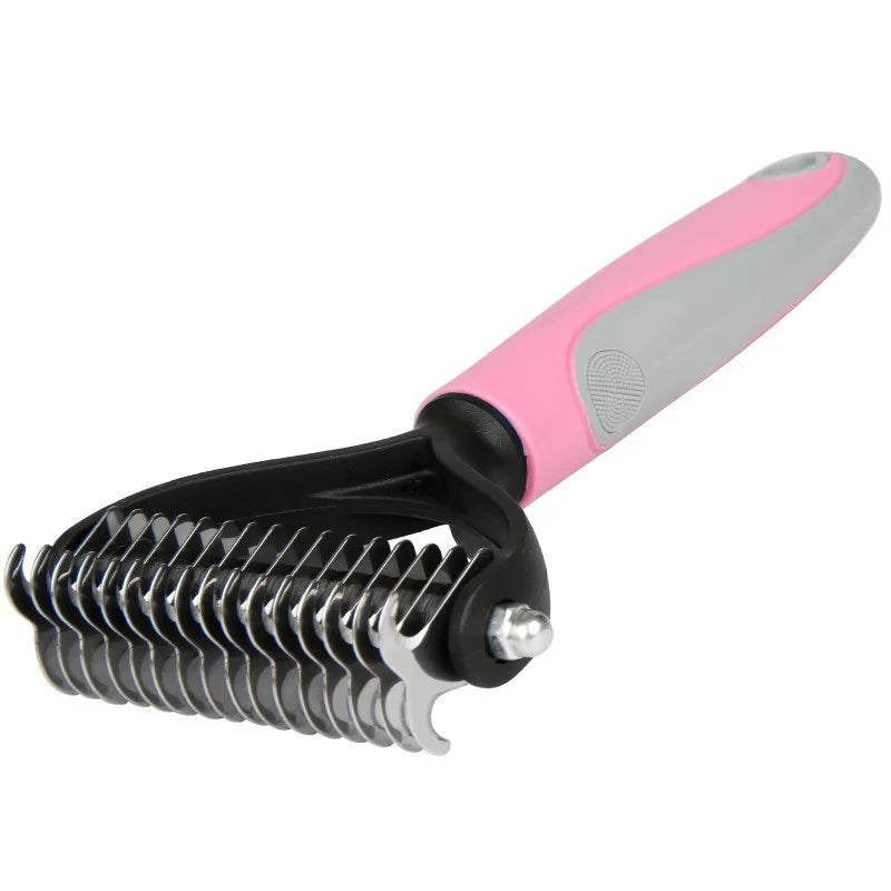 Professional Pet Shedding Brush – Hair Remover & Knot Cutter for Dogs & Cats