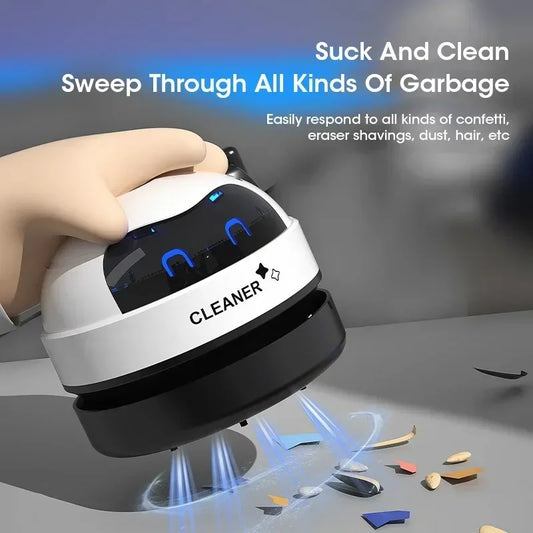 Mini USB Desktop Vacuum Cleaner – Handheld Table Dust & Crumb Sweeper for Home & Office