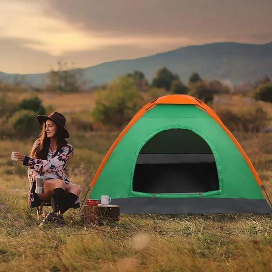 2-Person Waterproof Camping Tent – Outdoor Hiking & Family Shelter