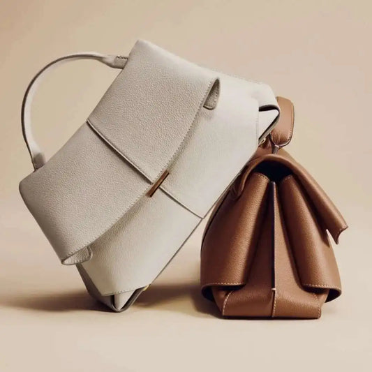 LuxSmile – High-End Pleated Leather Tote Bag
