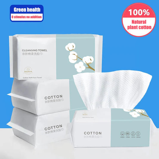 Face Towel – Thick Disposable Cotton for Cleansing & Travel