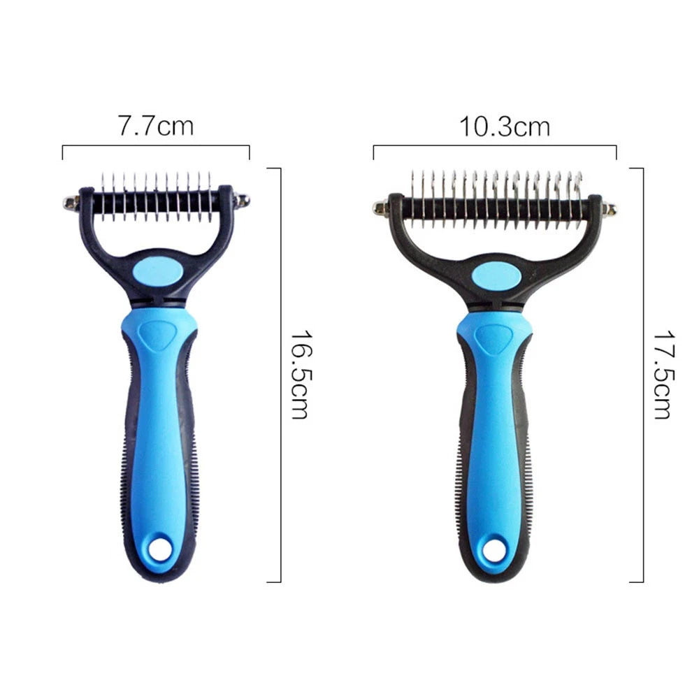 Professional Pet Shedding Brush – Hair Remover & Knot Cutter for Dogs & Cats