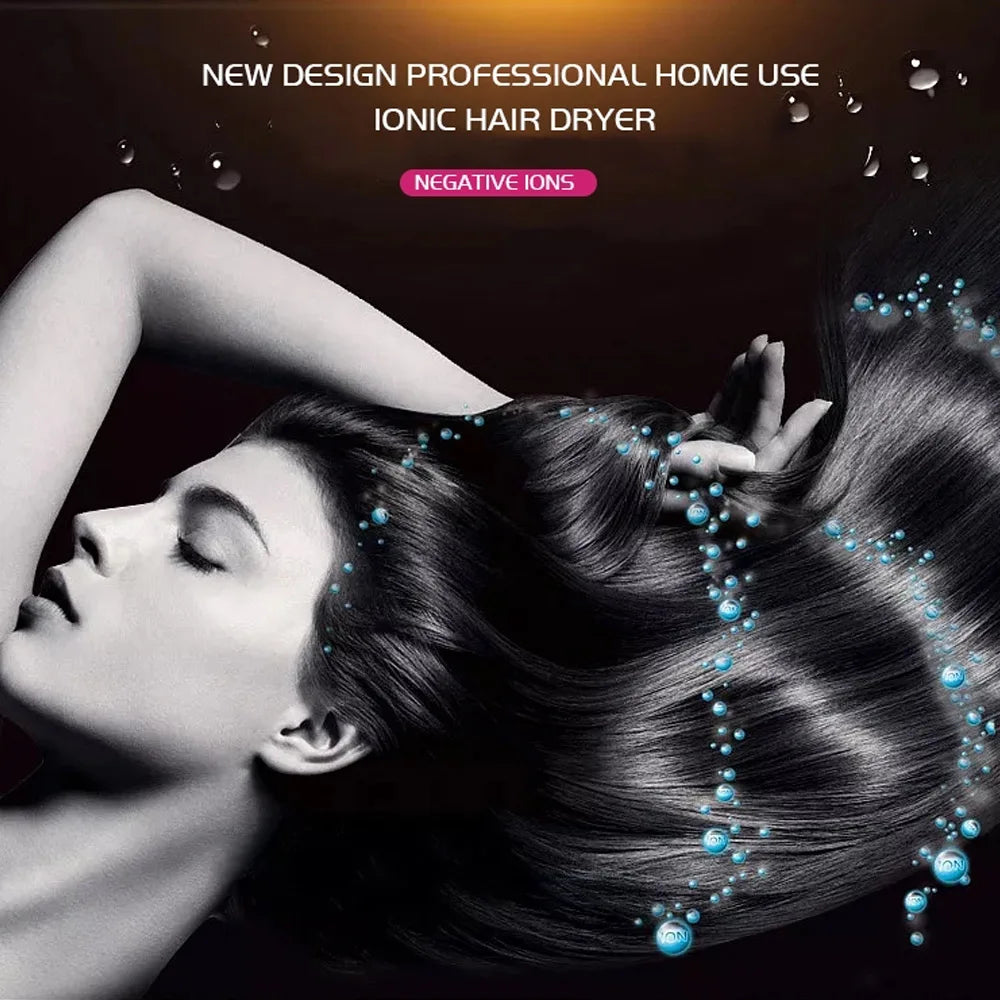 RESUXI 2500W High-Power Hair Dryer – Fast-Drying Ionic Blow Dryer for Home & Salon Use