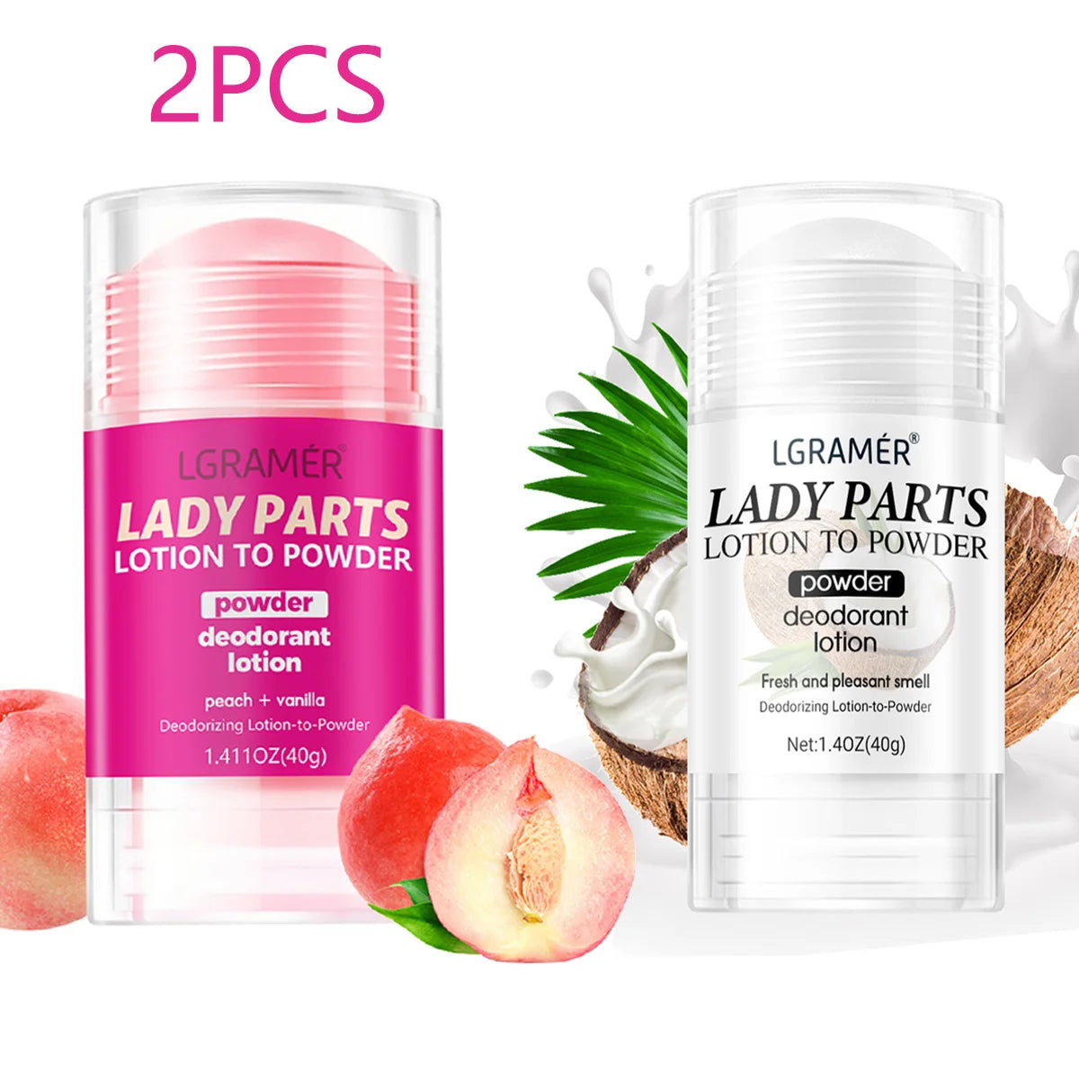 Deodorant Lotion – Peach Vanilla Scent with Long-Lasting Fragrance
