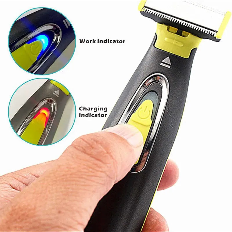 MLG Portable Electric Shaver & Full Body Trimmer – USB Rechargeable with T-Shaped Blade