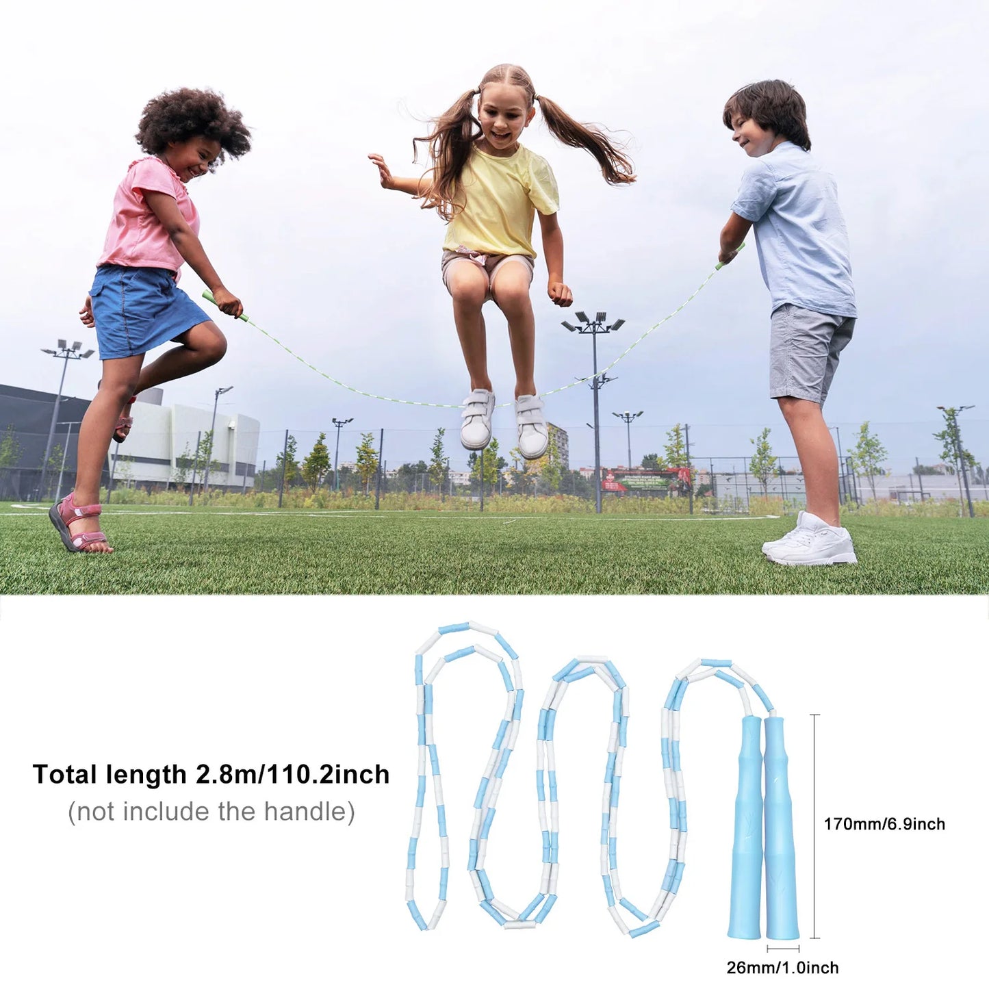 KOOTION Soft Beaded Jump Rope – Indoor & Outdoor Fitness Trainer