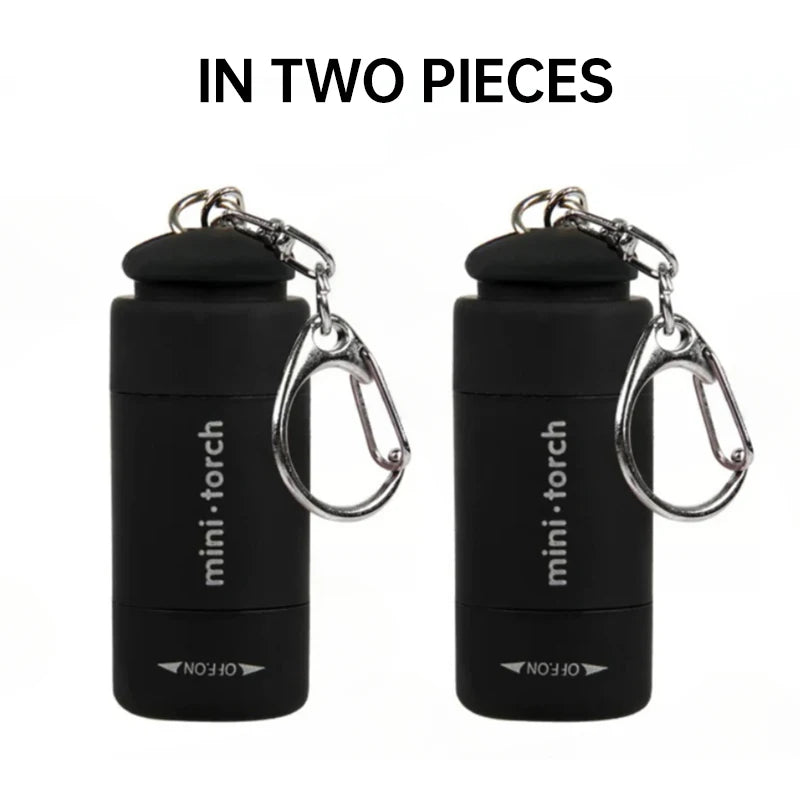 Rechargeable LED Keychain Flashlight – Mini Pocket Light for Outdoor & Emergency Use