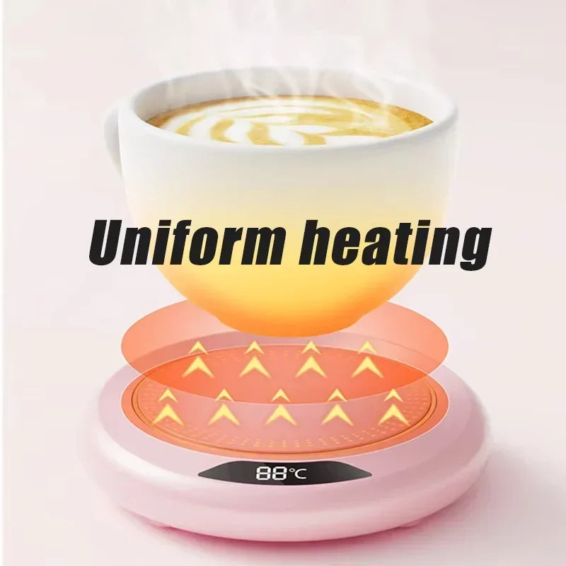 Electric Coffee Mug Warmer – Auto Shut-Off Thermostat Coaster for Office & Travel