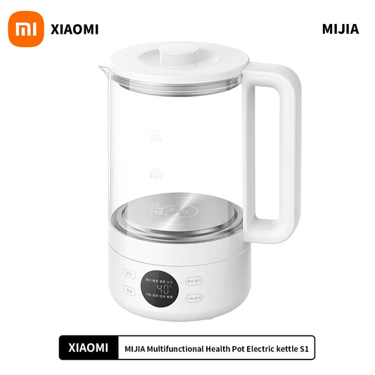 Xiaomi Mijia Health Kettle S1 – 1.5L Multifunctional Glass Kettle with 316L Steel Plate, 1000W