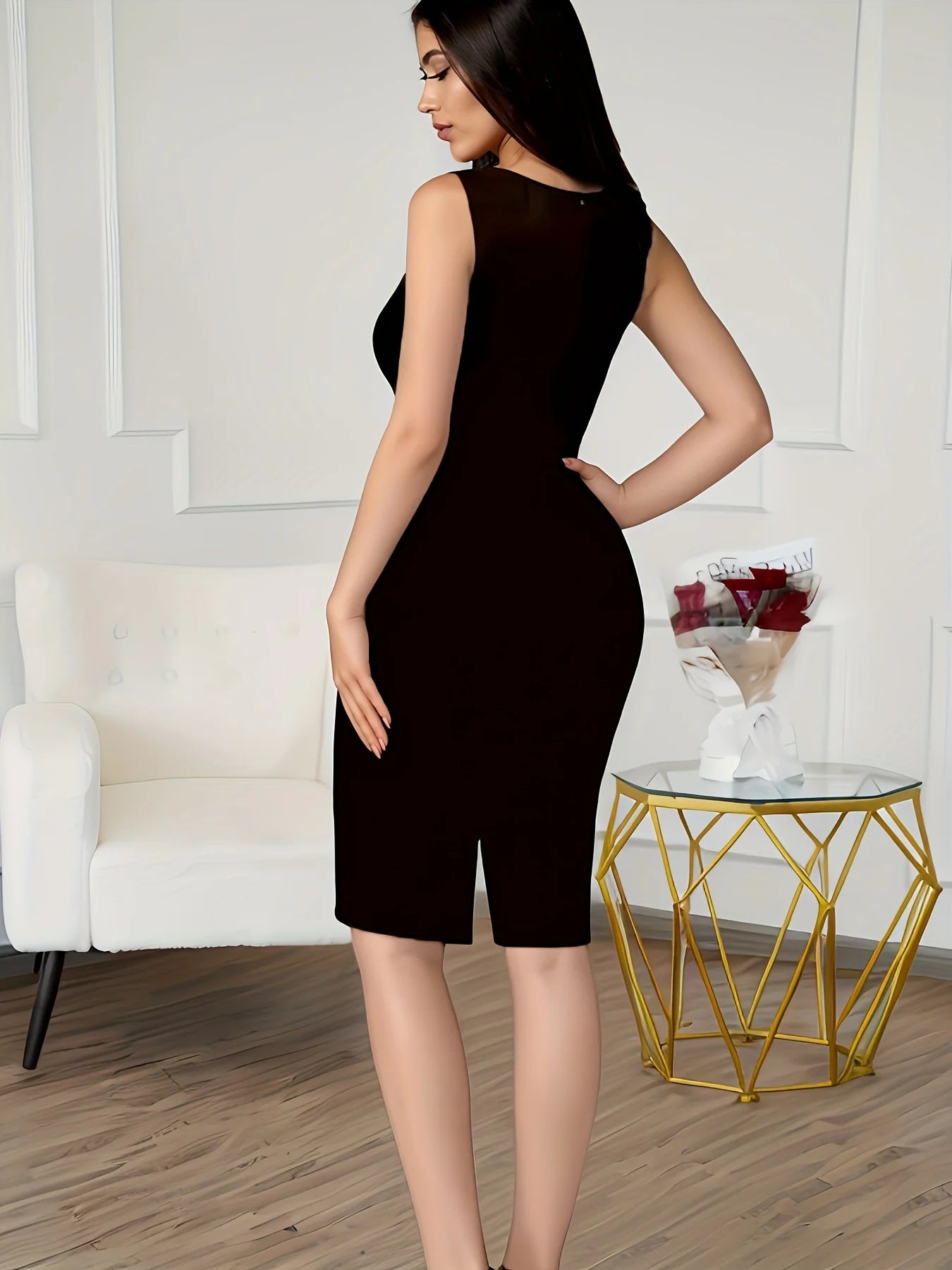 Printed Bodycon Midi Dress – Sexy Summer Pencil Skirt Dress for Women