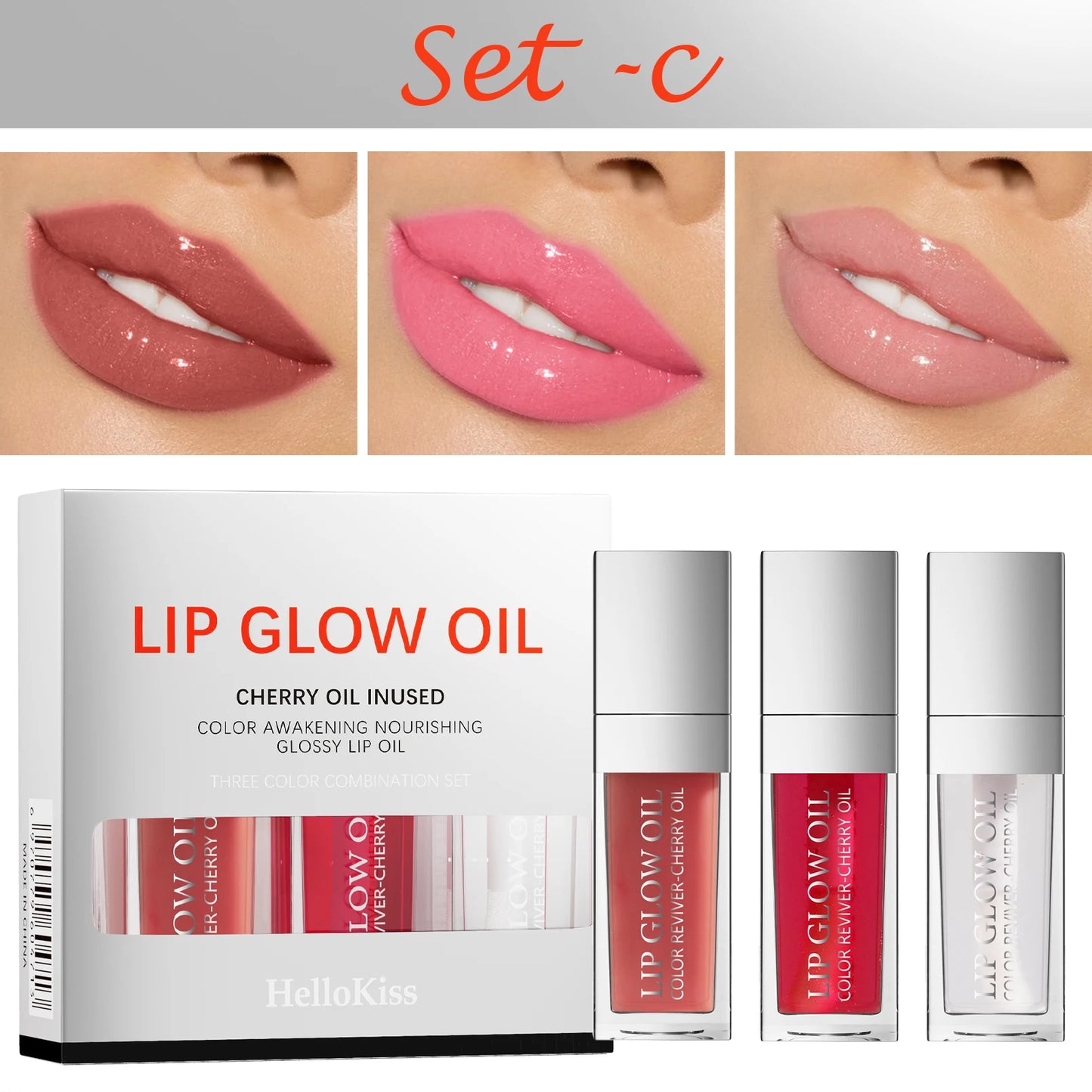 JellyGlow – Crystal Lip Oil & Plumper Set for Moisturized, Glossy Lips