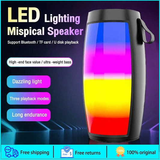 1202 Portable Wireless Bluetooth Speaker – LED Bass Subwoofer for Home, Car & Outdoors