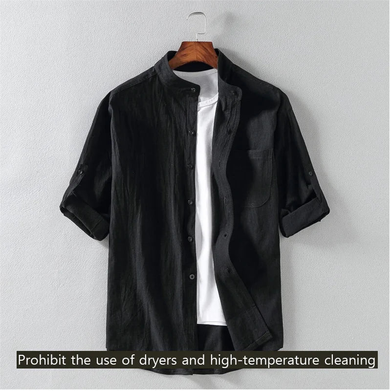 StandEdge – Mid-Sleeve Fashion Shirt for Men