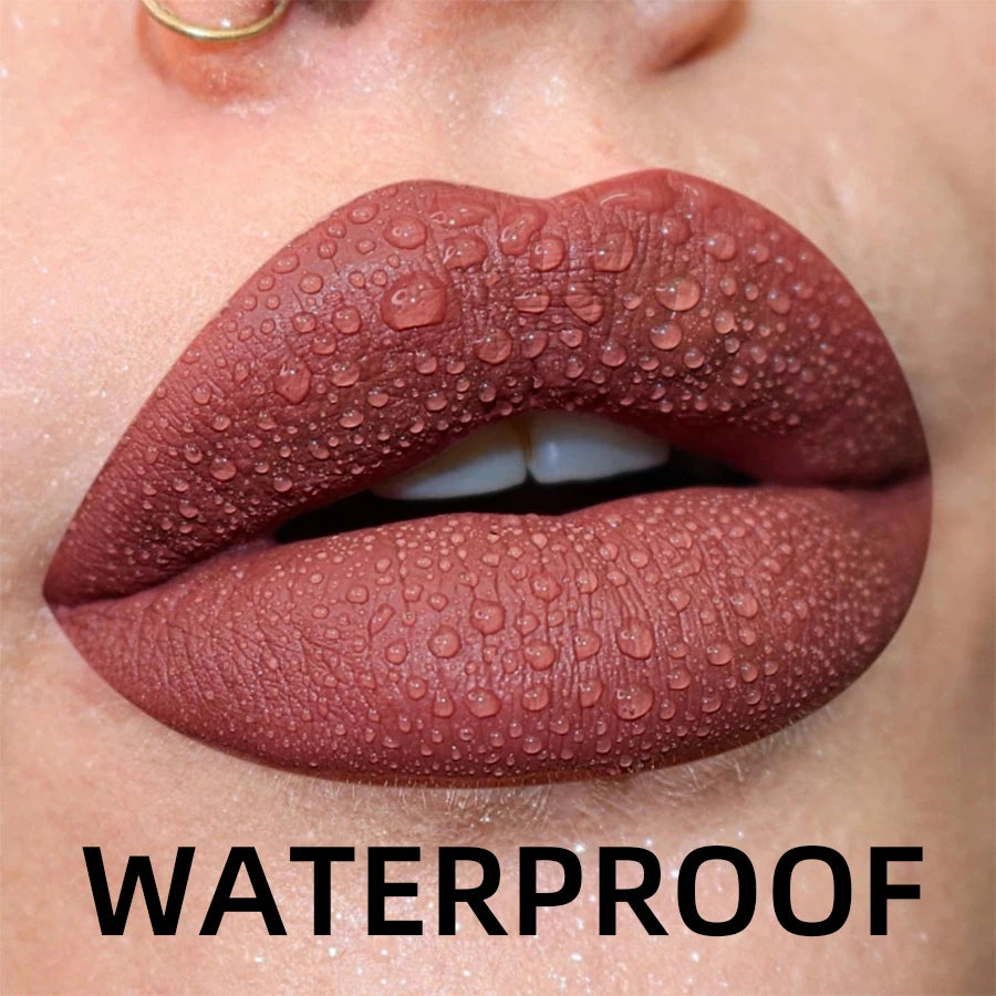 VelvetRush – 19-Color Matte Waterproof Liquid Lipstick Collection