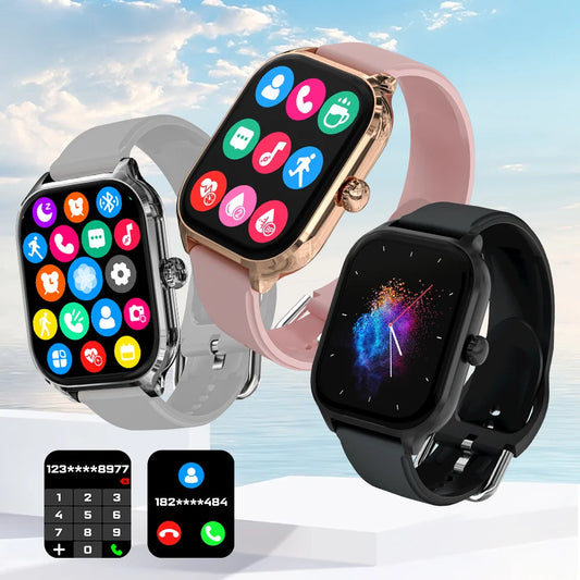 LaxaFit H9/H6 – Bluetooth Smartwatch with Call & Health Tracking Features