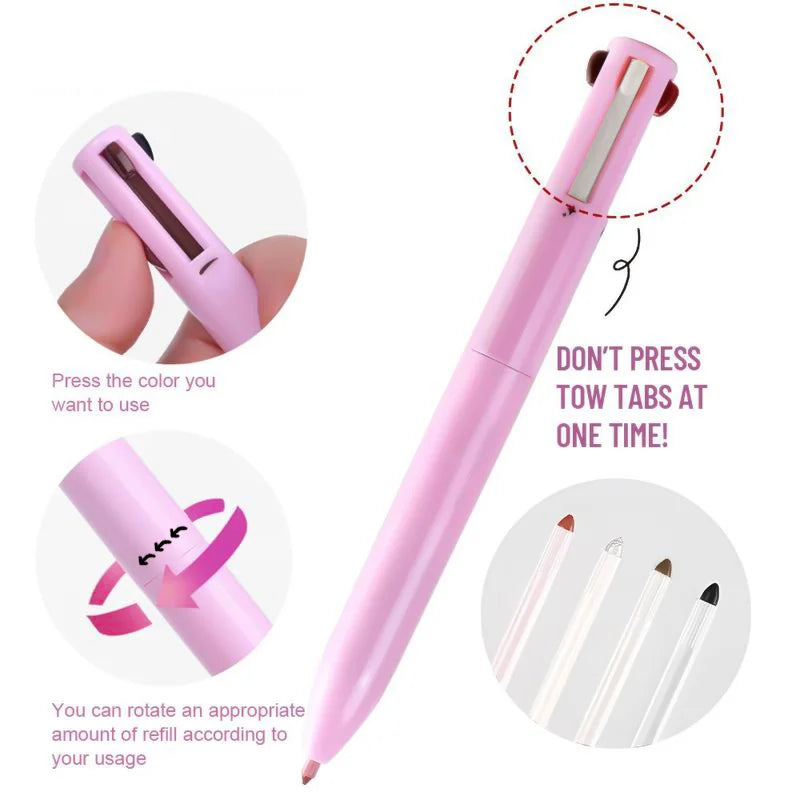 DefinePro 4-in-1 – Multi-Functional Lip, Eye & Brow Pencil Set