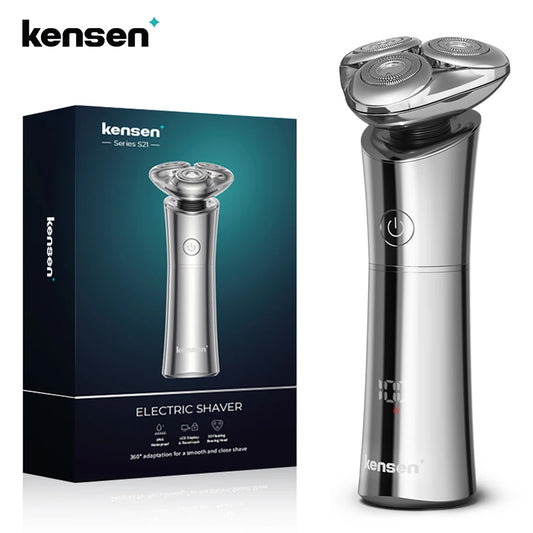 Kensen S21 3D Electric Shaver for Men – Magnetic Floating Blade Razor, Wet/Dry USB Rechargeable