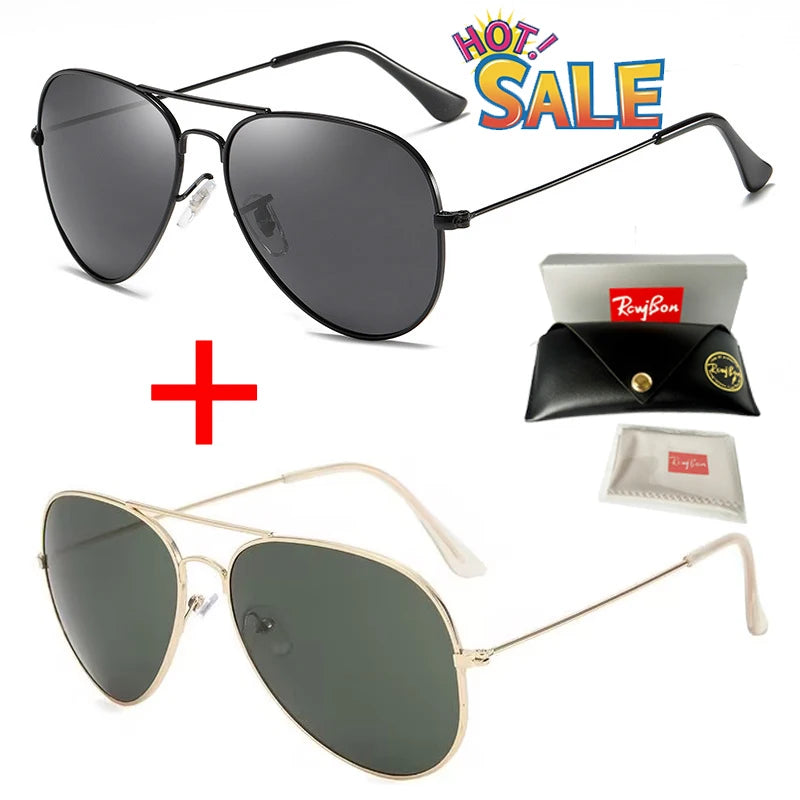 SkyGuard – Classic Polarized Aviator Sunglasses for Men