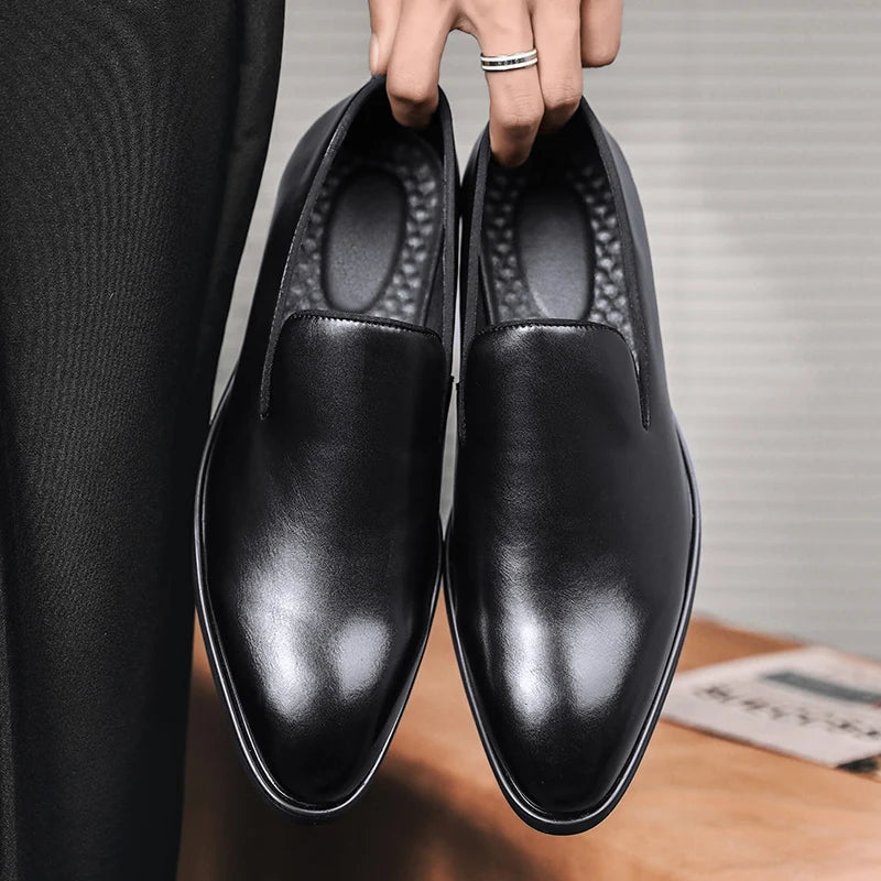 EliteStep – Men’s Leather Slip-On Dress Moccasins