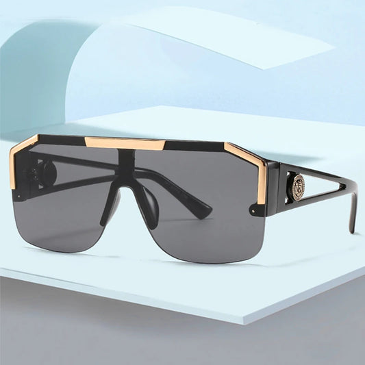 Oversized Square UV400 Sunglasses – Unisex Gradient Sports & Driving Eyewear