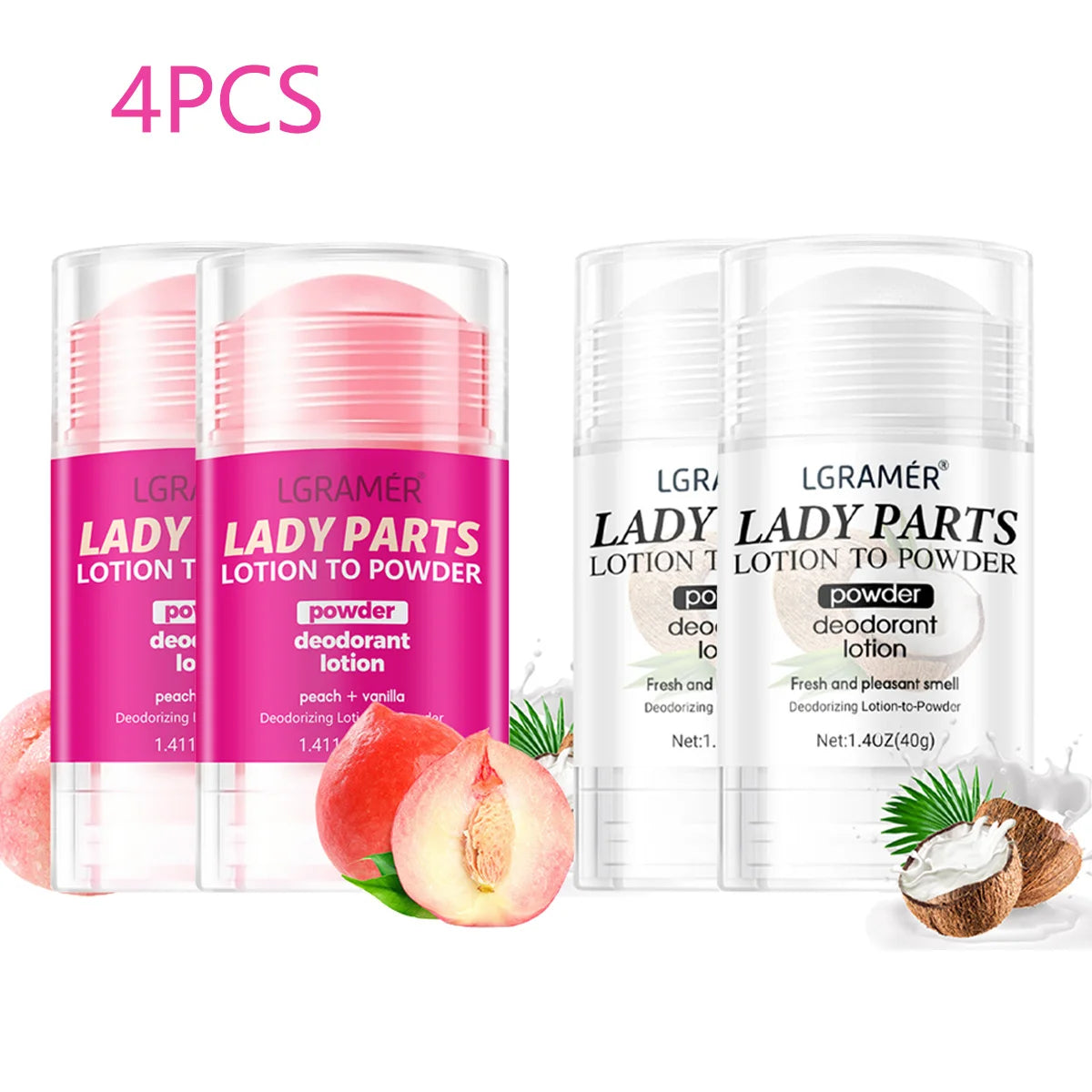 Deodorant Lotion – Peach Vanilla Scent with Long-Lasting Fragrance