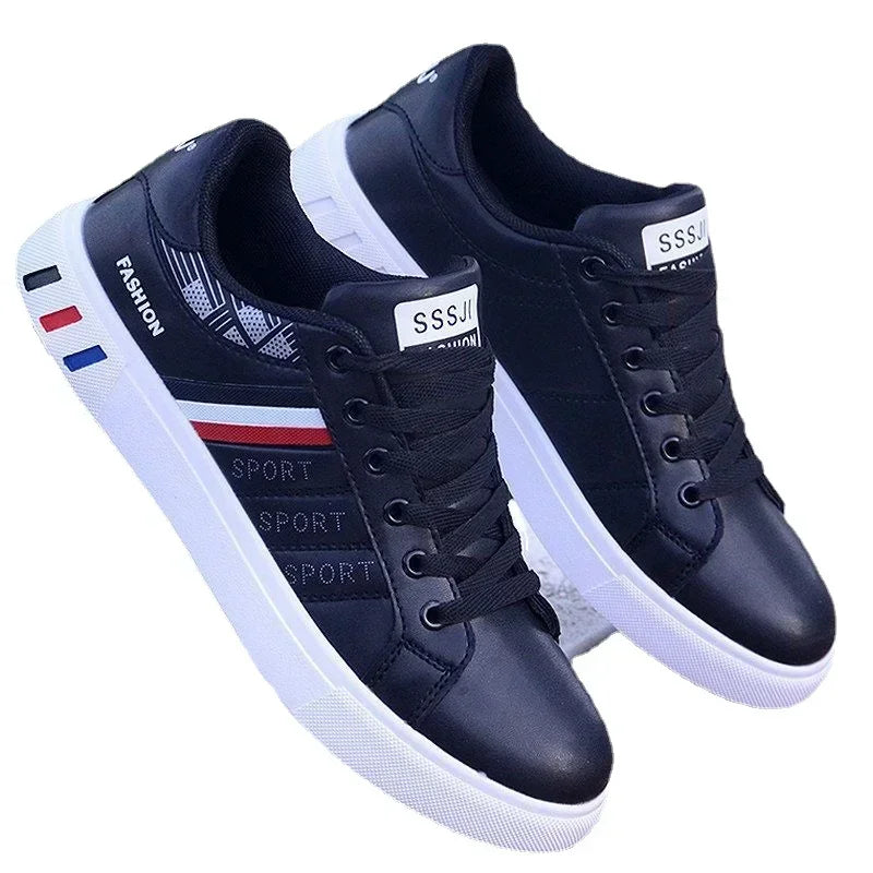 AirStride – Men’s Lightweight PU Leather Casual Sneakers